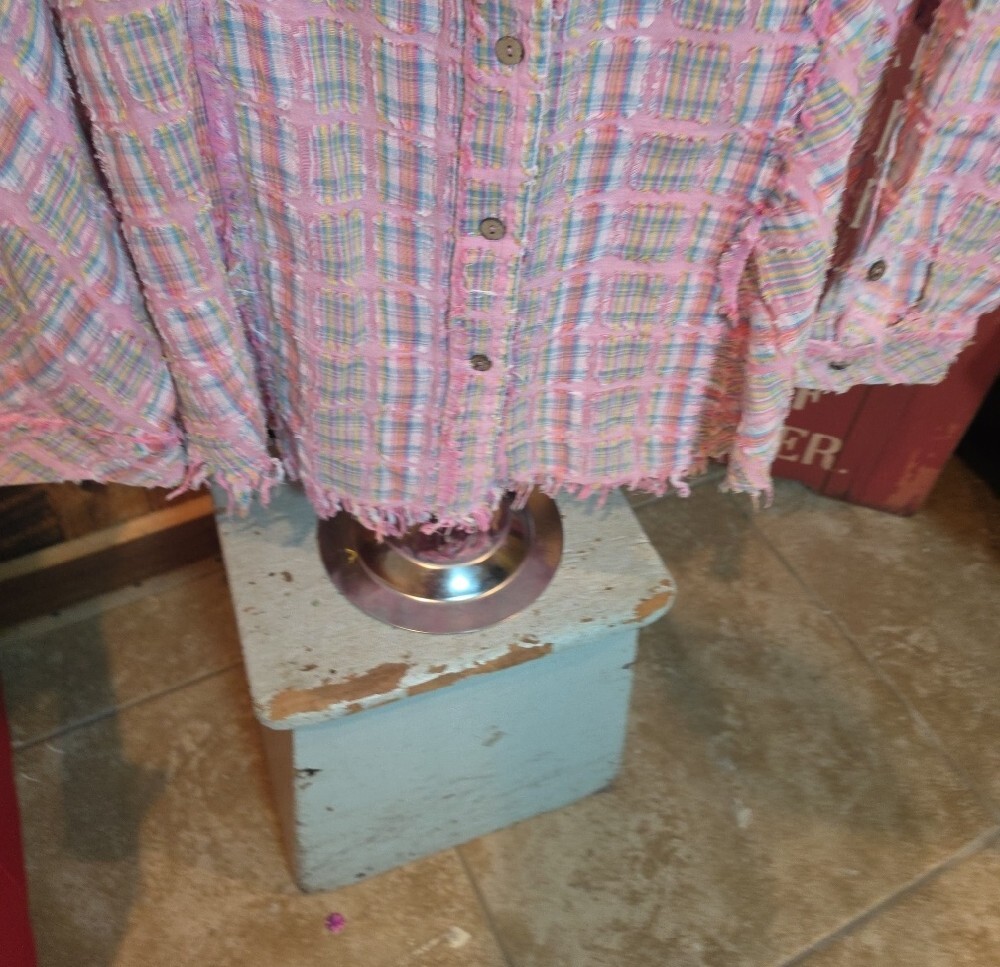 183p Oli & Hali Pink Plaid Button-Front Top - Picture 6 of 12